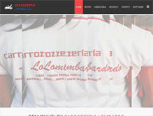 Tablet Screenshot of carrozzerialombardo.com